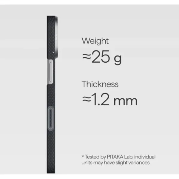 Чехол Pitaka Edge Case PitaTap Midnight Black для iPhone 17