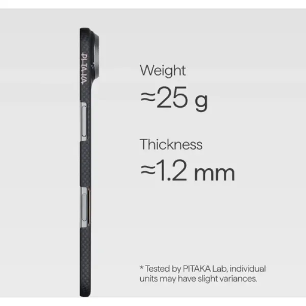 Чохол Pitaka Edge Case PitaTap Midnight Black для iPhone Air