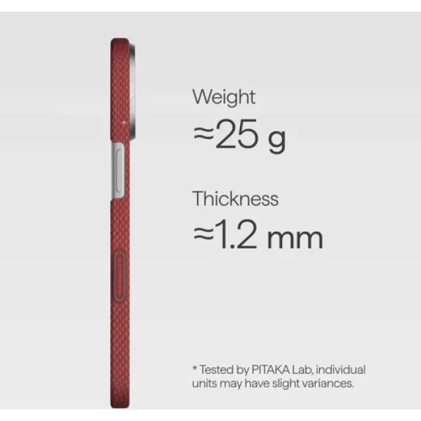 Чехол Pitaka Edge Case PitaTap Daybreak Red для iPhone 17