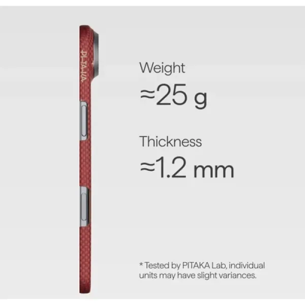 Чохол Pitaka Edge Case PitaTap Daybreak Red для iPhone Air