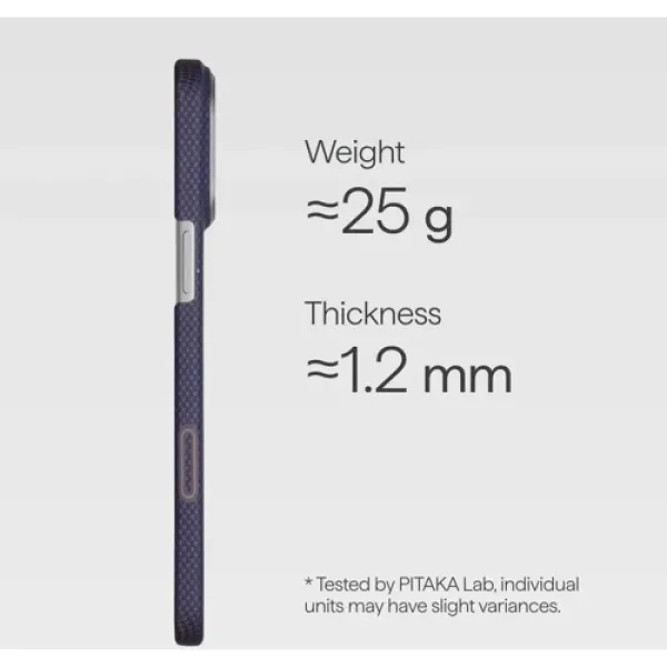 Чохол Pitaka Edge Case PitaTap Twilight Violet для iPhone 17 Pro Max