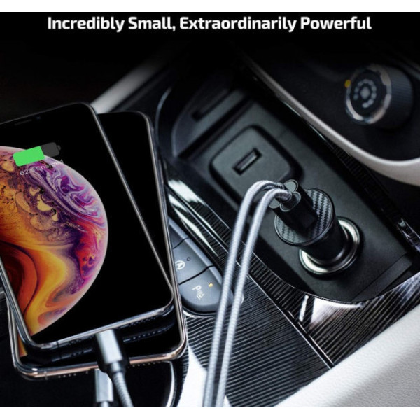 Зарядний пристрій Pitaka USB Car Charger USB+USB-C 36W Black Зарядний пристрій Pitaka USB Car Charger USB+USB-C 36W Black