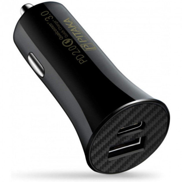 Зарядний пристрій Pitaka USB Car Charger USB+USB-C 36W Black Зарядний пристрій Pitaka USB Car Charger USB+USB-C 36W Black