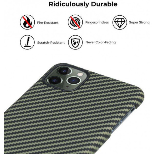 Чохол Pitaka для iPhone 11 Pro Max MagEZ Black/Yellow