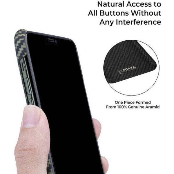 Чохол Pitaka для iPhone 11 Pro MagEZ Black/Yellow
