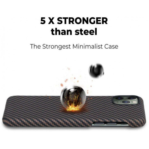 Чохол Pitaka для iPhone 11 Pro Max MagEZ Black/Rose Gold