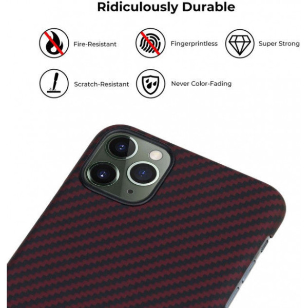 Чохол Pitaka для iPhone 11 Pro Max MagEZ Black/Red