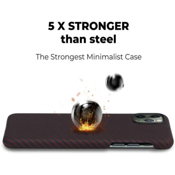Чохол Pitaka для iPhone 11 Pro Max MagEZ Black/Red