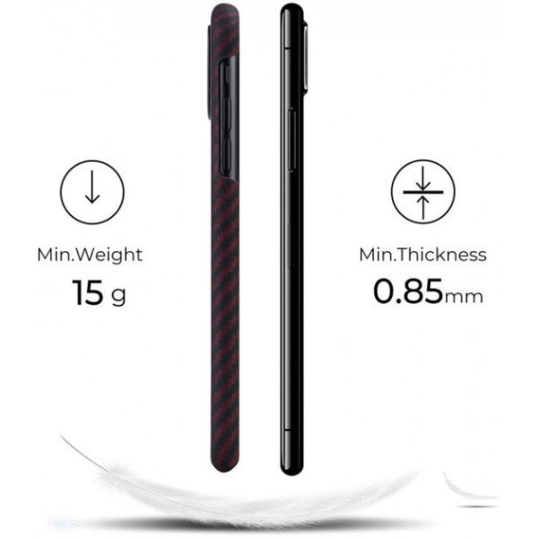 Чохол Pitaka для iPhone 11 MagEZ Black/Red