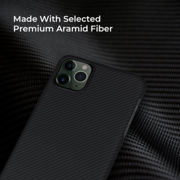 Чохол Pitaka для iPhone 11 Pro Max Air Case Black/Grey