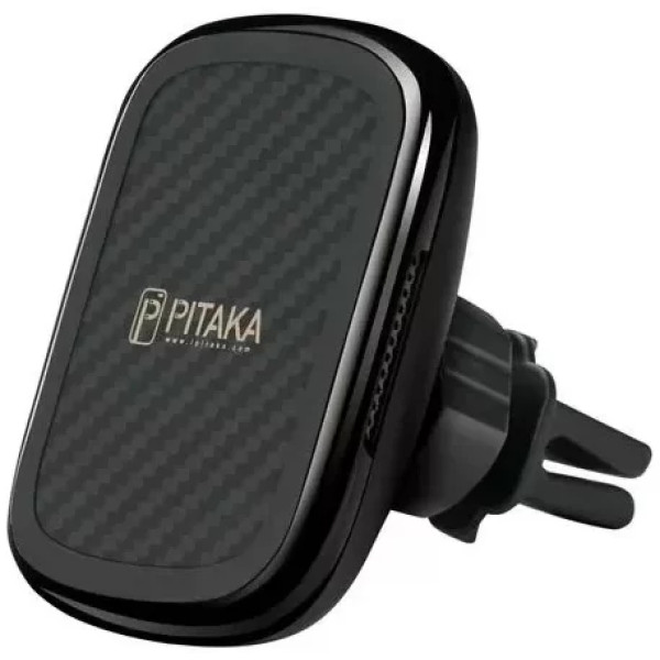 Тримач Pitaka Car Holder Wireless Charger Air Vent MagEZ Black/Gun Metal Тримач Pitaka Car Holder Wireless Charger Air Vent MagEZ Black/Gun Metal