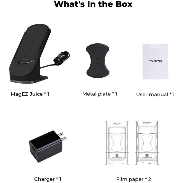 Зарядное устройство Pitaka Wireless Charger MagEZ Juice Aramid Black Зарядное устройство Pitaka Wireless Charger MagEZ Juice Aramid Black