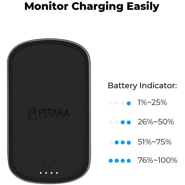 Зарядное устройство Pitaka Wireless Charger MagEZ Juice Aramid Black Зарядное устройство Pitaka Wireless Charger MagEZ Juice Aramid Black
