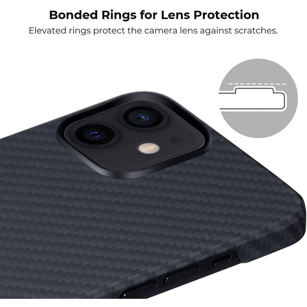 Чохол Pitaka для iPhone 12 Pro MagEZ Twill Black/Grey