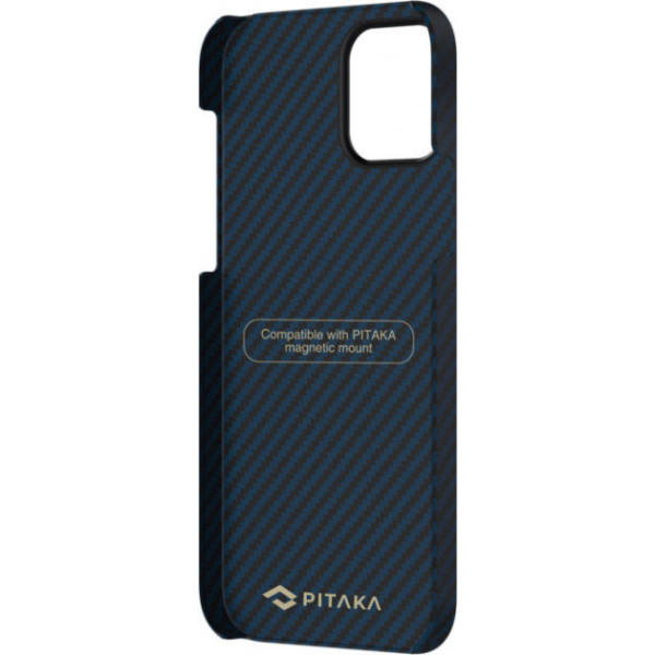 Чохол Pitaka для iPhone 12 mini MagEZ Case Twill Black/Blue