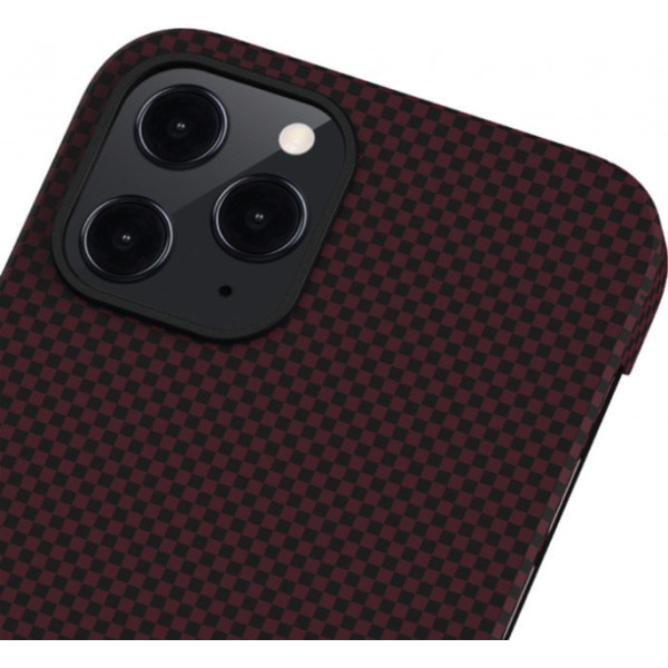Чохол Pitaka для iPhone 12 Pro Max MagEZ Case Plain Black/Red