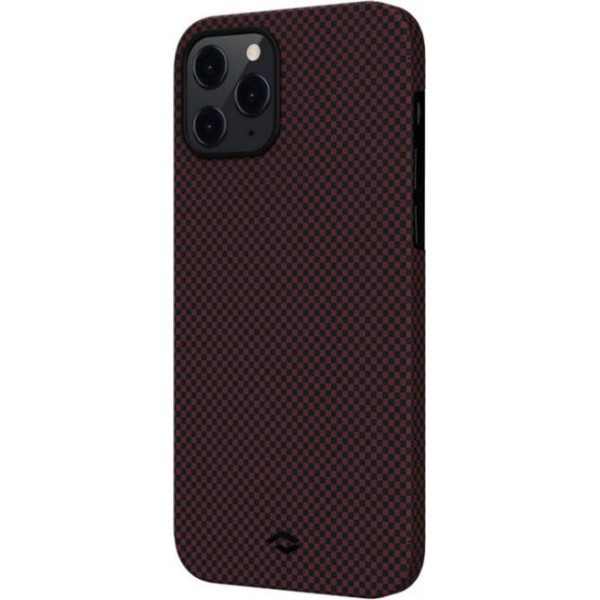 Чохол Pitaka для iPhone 12 Pro Max MagEZ Case Plain Black/Red