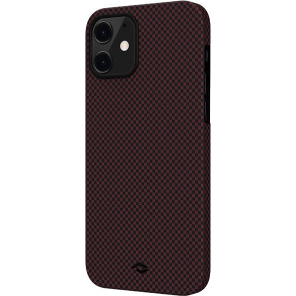 Чохол Pitaka для iPhone 12 mini MagEZ Case Plain Black/Red