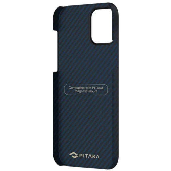 Чохол Pitaka для iPhone 12 MagEZ Case Twill Black/Blue