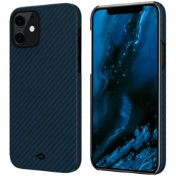 Чохол Pitaka для iPhone 12 MagEZ Case Twill Black/Blue