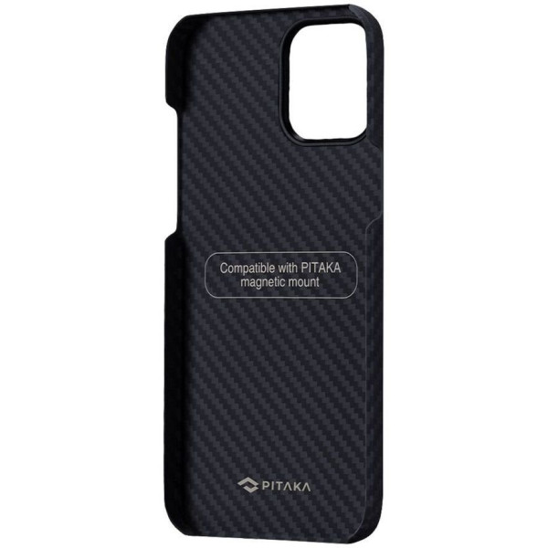 Чохол Pitaka для iPhone 12 MagEZ Case Plain Black/Grey
