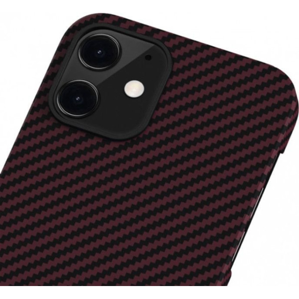 Чохол Pitaka для iPhone 12 MagEZ Case Twill Black/Red
