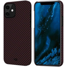 Чохол Pitaka для iPhone 12 MagEZ Case Twill Black/Red