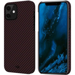 Чохол Pitaka для iPhone 12 MagEZ Case Twill Black/Red