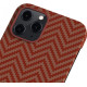 Чохол Pitaka для iPhone 12 Pro Max MagEZ Case Herringbone Red/Orange