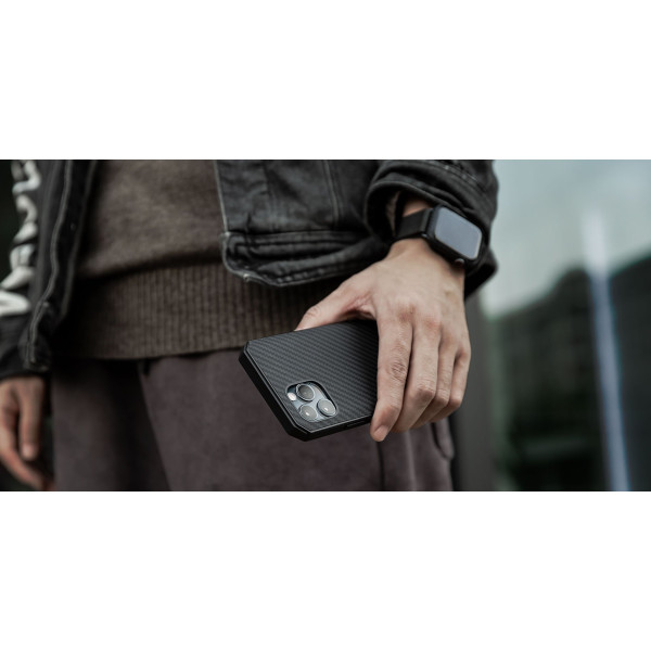 Чохол Pitaka для iPhone 12 Pro MagEZ Case Pro 2 Twill Black/Grey