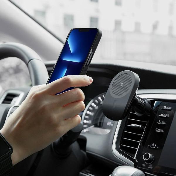 Тримач Pitaka Car Holder Air Vent Pro MagEZ 15W Black for iPhone 13/14 series Тримач Pitaka Car Holder Air Vent Pro MagEZ 15W Black for iPhone 13/14 series
