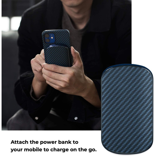 Зарядний пристрій Pitaka MagEZ Juice 2 Twill Black/Blue Зарядний пристрій Pitaka MagEZ Juice 2 Twill Black/Blue