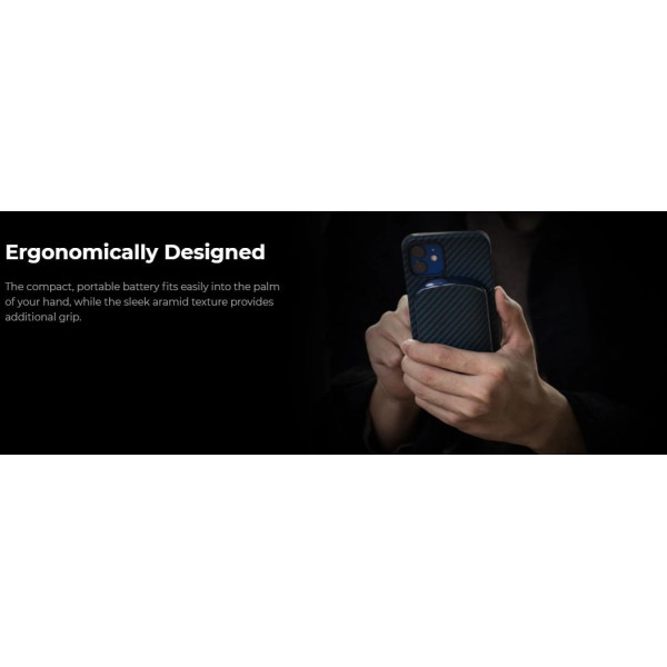 Зарядний пристрій Pitaka MagEZ Juice 2 Twill Black/Blue Зарядний пристрій Pitaka MagEZ Juice 2 Twill Black/Blue