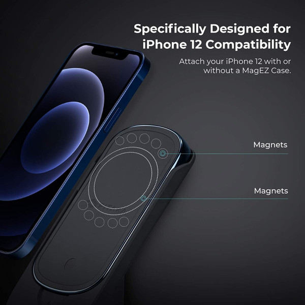 Зарядний пристрій Pitaka MagEZ Juice 2 Twill Black/Blue Зарядний пристрій Pitaka MagEZ Juice 2 Twill Black/Blue