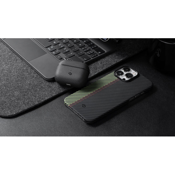 Чохол Pitaka MagEZ Case 2 Twill Black/Grey для AirPods 3 Чохол Pitaka MagEZ Case 2 Twill Black/Grey для AirPods 3